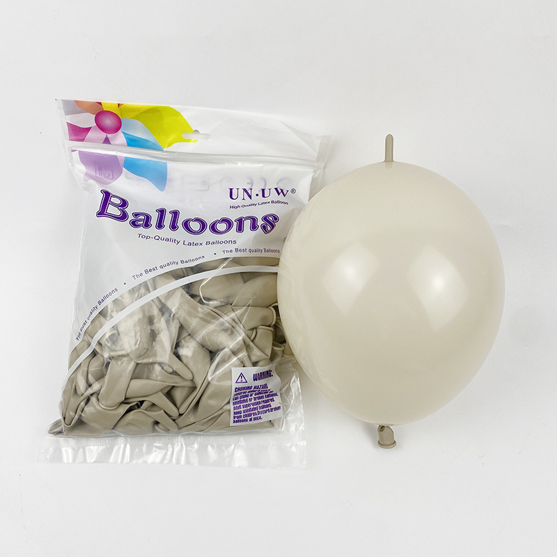 Globos con Cola de 10 Pulgadas para Fiestas, Color Sólido