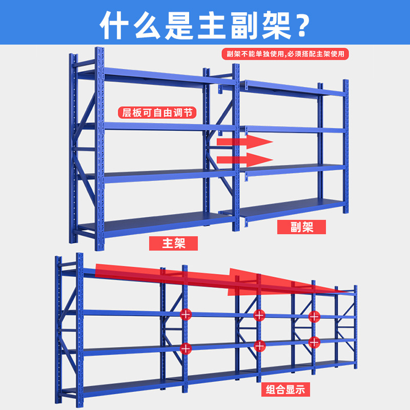 棚棚棚多層貨物棚家庭用貯蔵室倉庫ベランダ中型スーパー収納鉄棚倉庫|undefined
