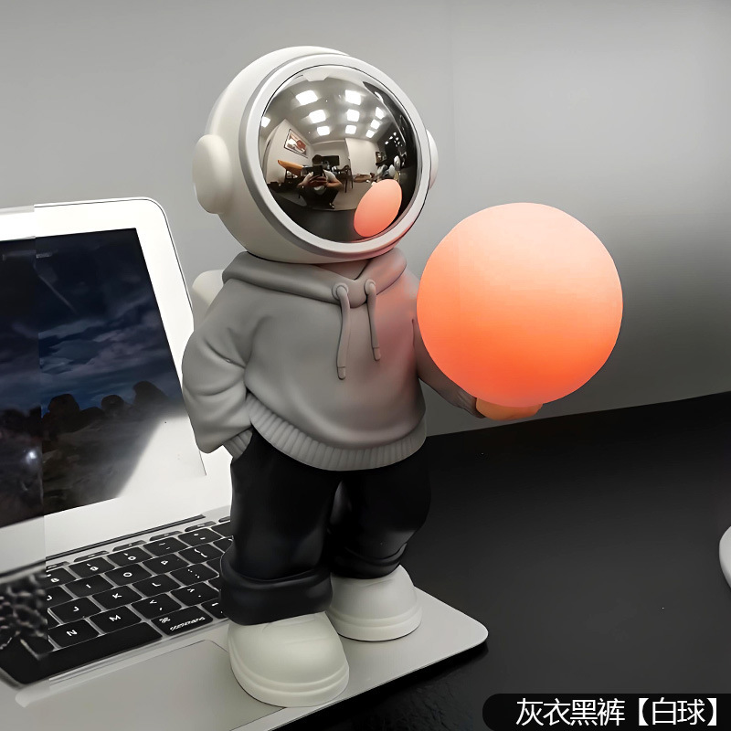 新しい宇宙飛行士ワイヤレス Bluetooth スピーカーナイトライトミニポータブル小型デスクトップスピーカー誕生日ギフトの装飾品|undefined