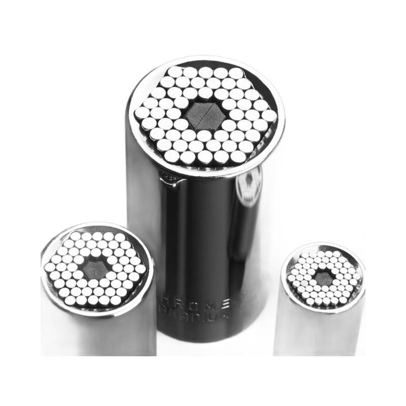 Llave cromo vanadio acero británico cromado multifuncional 7-19mm manga