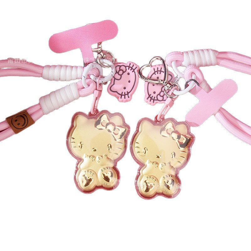 HelloKitty黄金手机挂件足金999包包钥匙扣kt猫伴手礼生日礼物|undefined