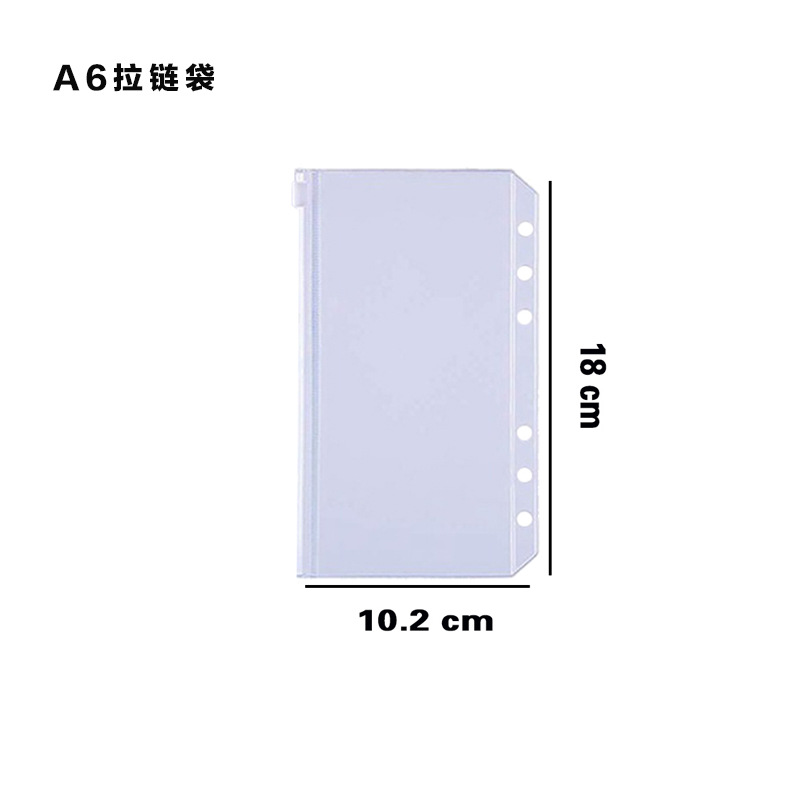 Recambio de hojas sueltas A5/A6 para cuaderno, hojas de presupuesto, bolsa de almacenamiento, bolsa con cremallera, separadores de páginas, 7 hojas de recambio, etiquetas en inglés image 9