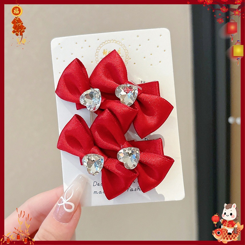 Horquilla Infantil con Borlas Chinas Hecha a Mano para Año Nuevo y Hanfu
