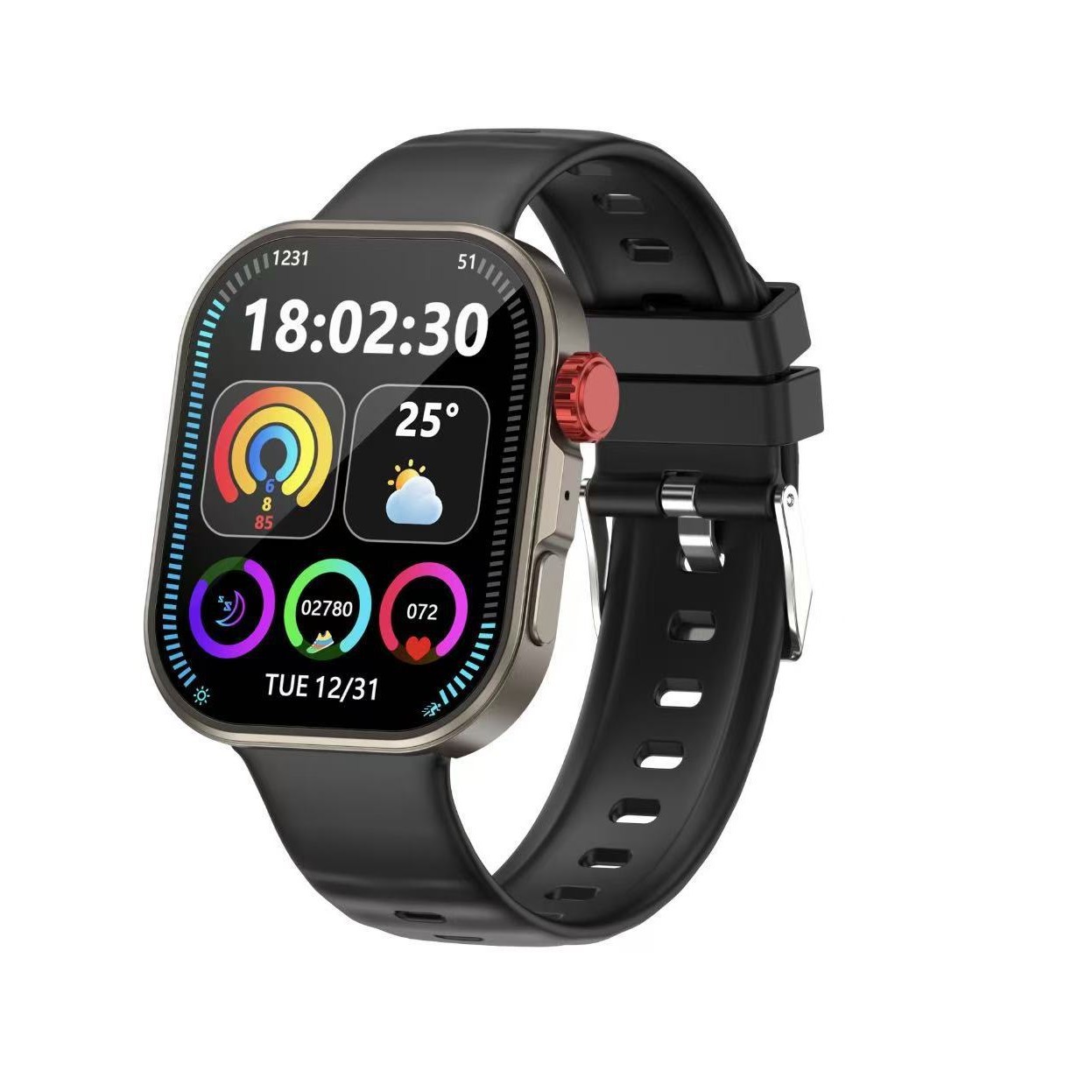 C48PRO reloj inteligente esfímetro deportivo pedómetro monitoreo de salud llamada Bluetooth comercio exterior transfronterizo Huaqiang North Watch