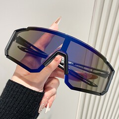 新款网红骑行眼镜日夜两用 墨镜女防紫外线 跑步户外运动太阳镜