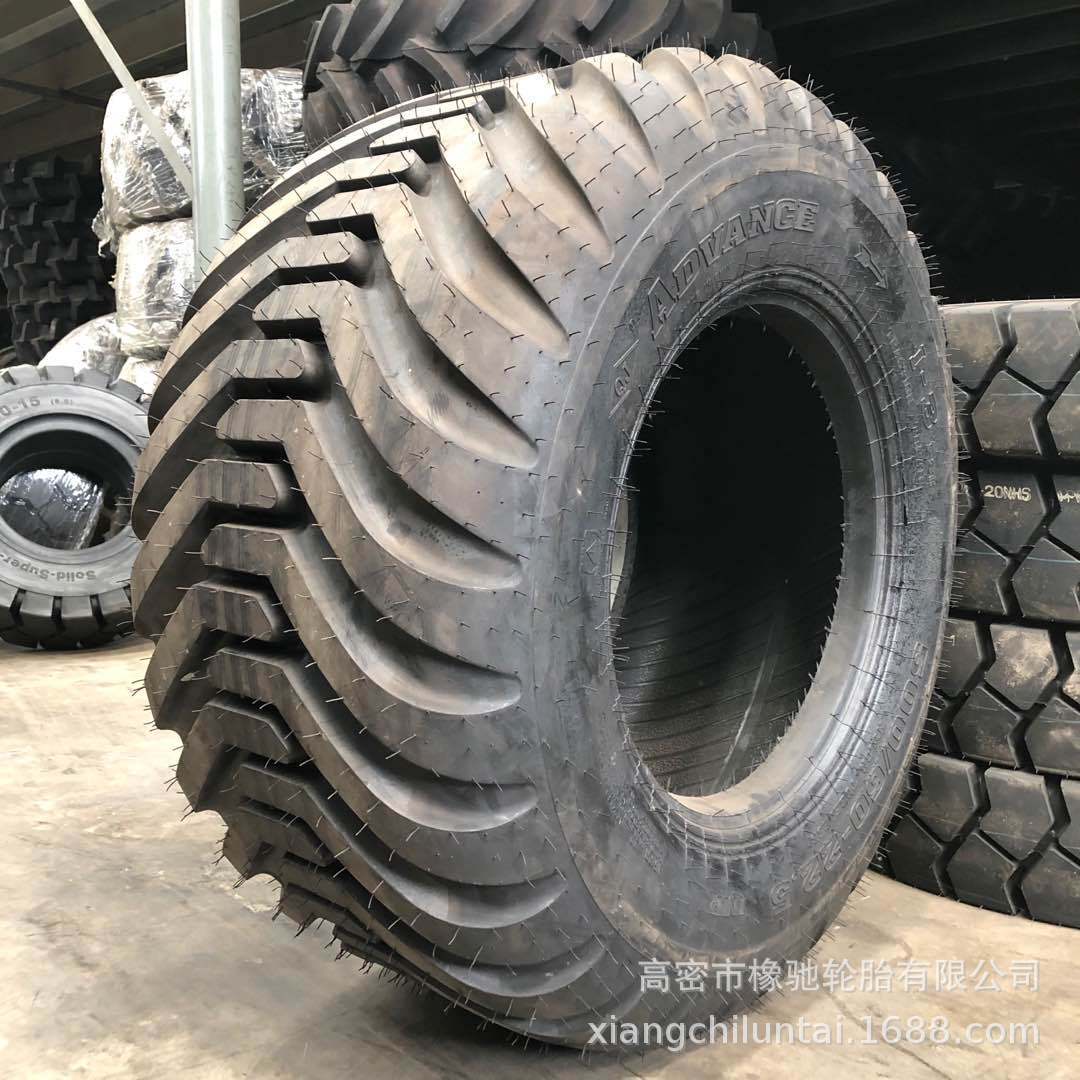 林业拖车轮胎550/60-22.5 600/50-22.5农用工具车防陷轮胎