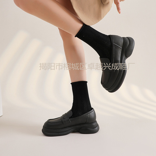 Women's Loafers Rain Boots, Waterproof Rubber, Thick Heel, Soft Sole, New Mary Jane Style, Outer Wear, Bestselling Women's Rain Boots