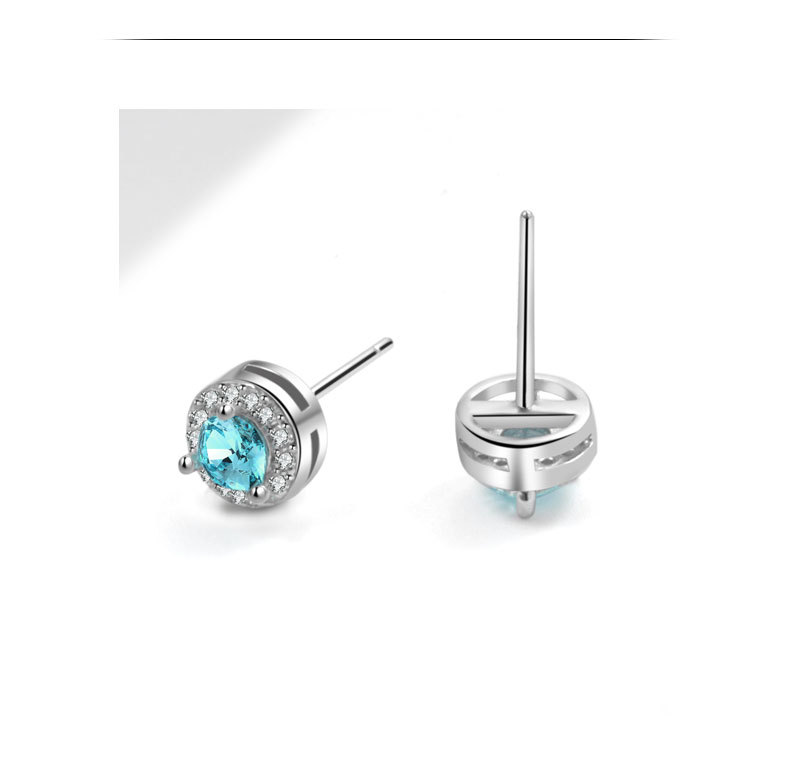 7g Weight 925 Sterling Silver Ear Needle Material Birthstone, Zircon Inlay Material Ear Studs Classification 1 Pair Quantity Office, Date Occasion 925 Sterling Silver Material Geometric Pattern Women's Gender Plating, Inlay Design Elegant, Streetwear Style 1 Pair 925 Sterling Silver Birthstone Zircon 925 Sterling Silver Earrings Geometric Ear Studs 1