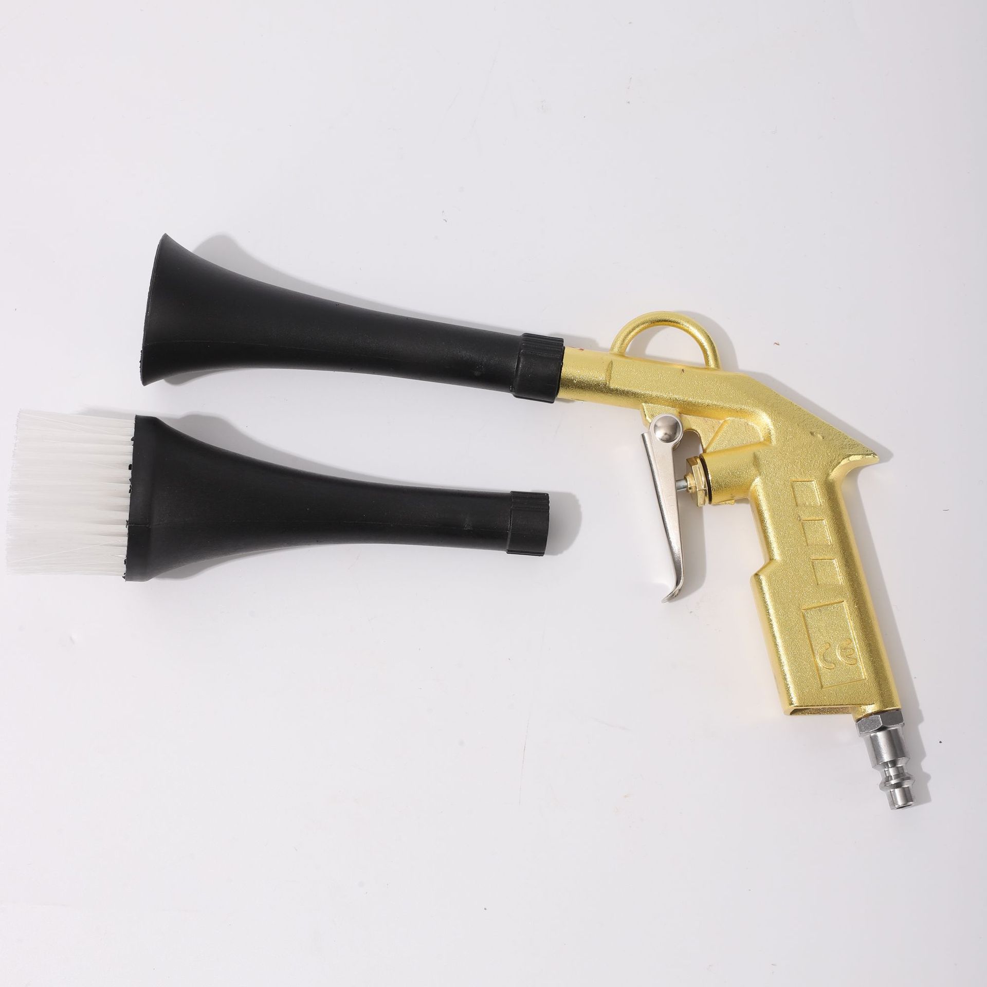 龙卷风干式清洗枪汽美店用带毛刷内饰吹尘枪高压气动喷枪外部清洗