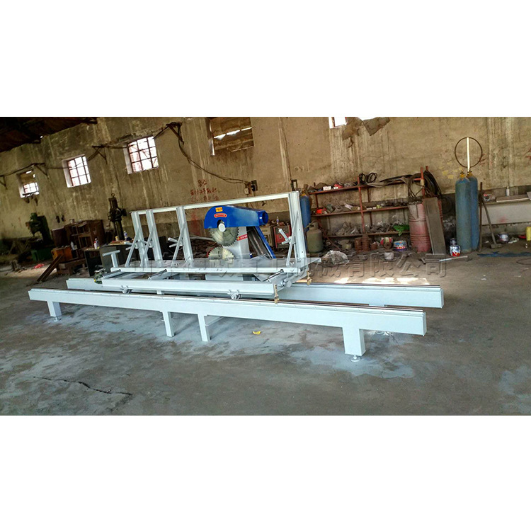 圆木方木板材加工机双电机圆木推台锯半自动木料成材锯割机械