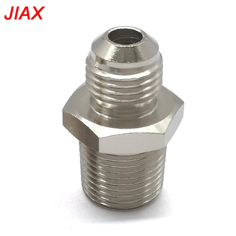 Accesorios de adaptador de AN6-3 de aceite de níquel y rodillo de hierro para tubería de aceite roscado 8NPT modificado
