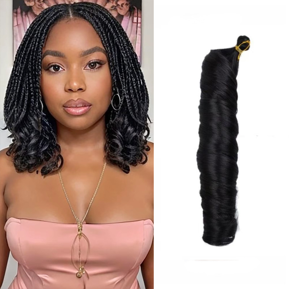 Silky Pony Spanish Spiral Large Curly Braid Hairpiece For Women French Style Wig_voghion.com