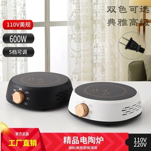 110V American gauge pottery stove tea maker tea maker tea maker mini small smart water boiling tea insulation