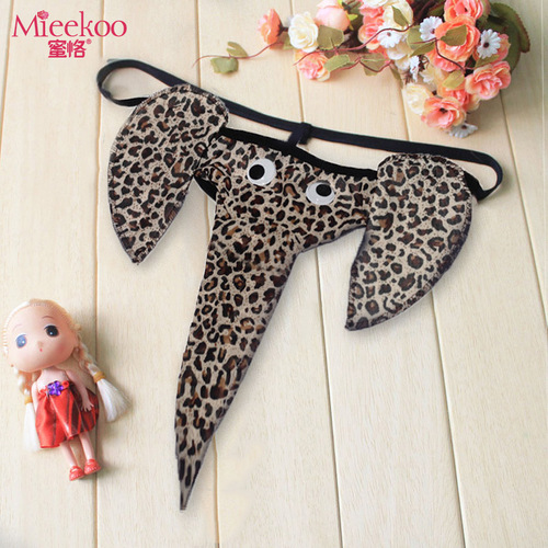 Mikuo Men's Erotic Underwear Elephant Thong Cartoon Sexy T-Backs Wholesale 3010