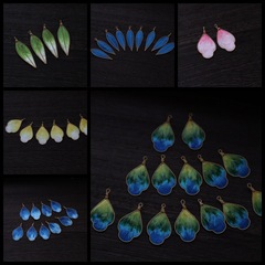 手作りのシルクの花は糸を絞めて花の葉を飾ってdiyのアクセサリのイヤリングの半製品の材料を飾ります。