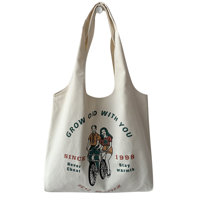 Nueva bolsa de lona de las mujeres de verano nicho de arte suplemento auto-estudio de viaje de gran capacidad de la clase de estudiante bolsa de libros de lona image 7