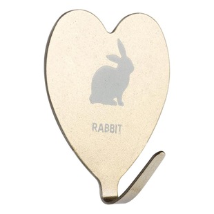 Japanese Girl's Heart Pink Love Hook Peach Heart Stainless Steel Hook Heart Shape Hook Soft Girl Room Decoration Hook