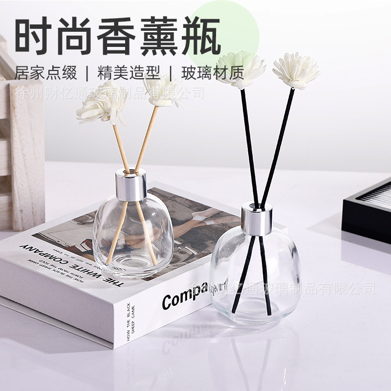 卸売無火籐香水ガラスボトルホテル B&B ガラスディフューザー容器ビッグベリーノルディックスタイルフレグランスボトル|undefined