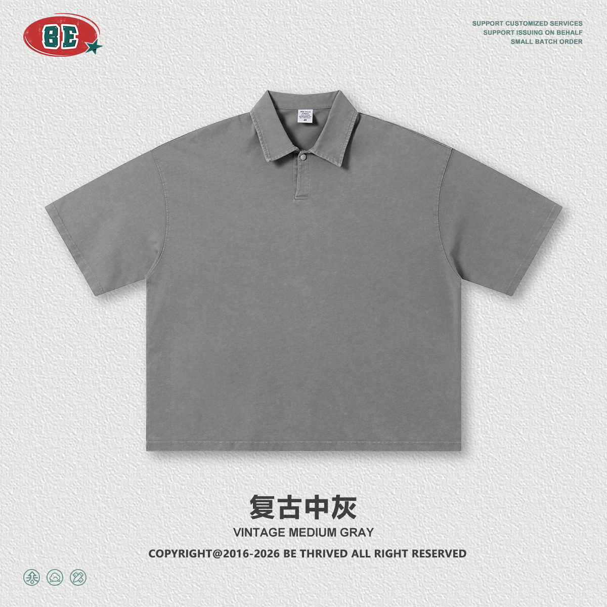 BE hombre americano retro cuello de polo callejero manga corta suelta hacer viejos lavados de la cimeta pantalones recto conjunto deportivo
