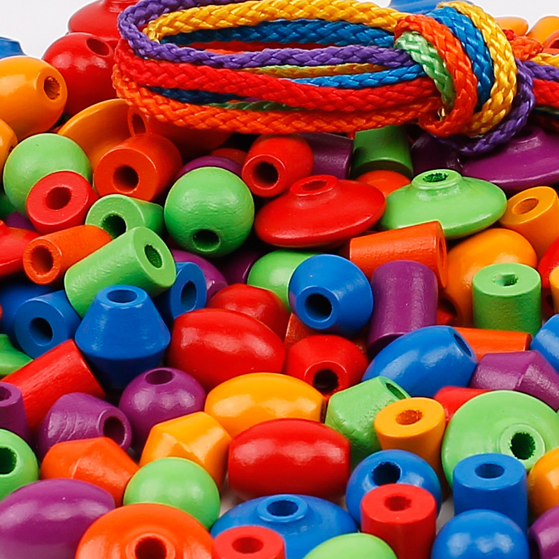 Juguetes de cuerda con cuentas para niños de 3 a 4 años niños y niñas bebé educación temprana concentración educativa educación cerebral al por mayor