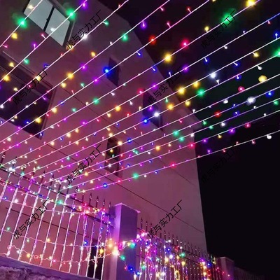 LED Coloured lights flash light String Gypsophila outdoors waterproof solar energy Tree lights Camping decorate Atmosphere lamp