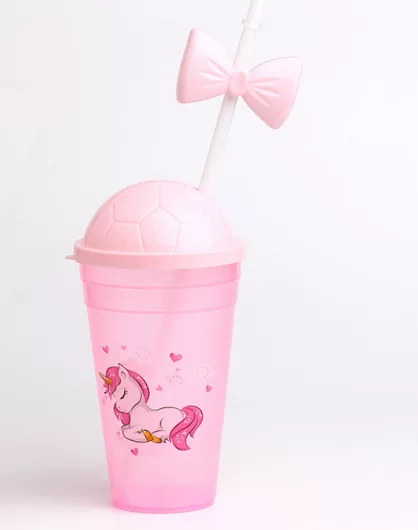 Football cartoon ball head with bow, 400 ml