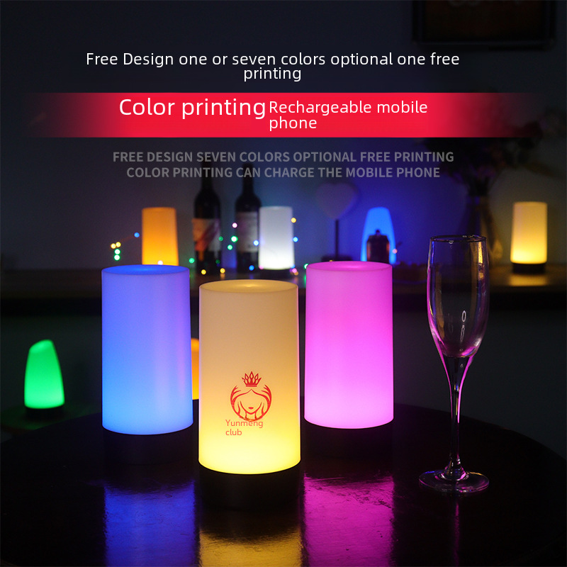 LED charging creative atmosphere bar desk lamp number desk lamp murder mystery lamp night stand lamp bar remote control desk lamp