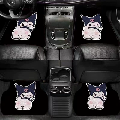 Car Mat Cute Cartoon Women's Universal Foot Pad - kuromi-main-driver-single-piece-5064cm