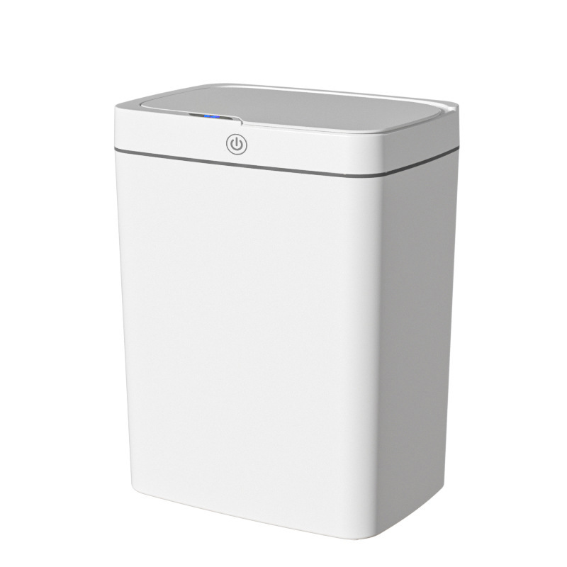 Bote de Basura Inteligente con Sensor 18L de Plástico para Dormitorio y Hogar