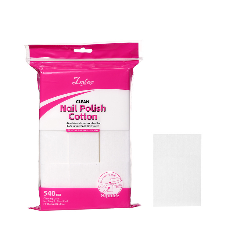 LMLTOP algodón especial para la eliminación de uñas, 540 piezas de algodón para lavar las uñas, toallas desechables para la eliminación de uñas, venta transfronteriza