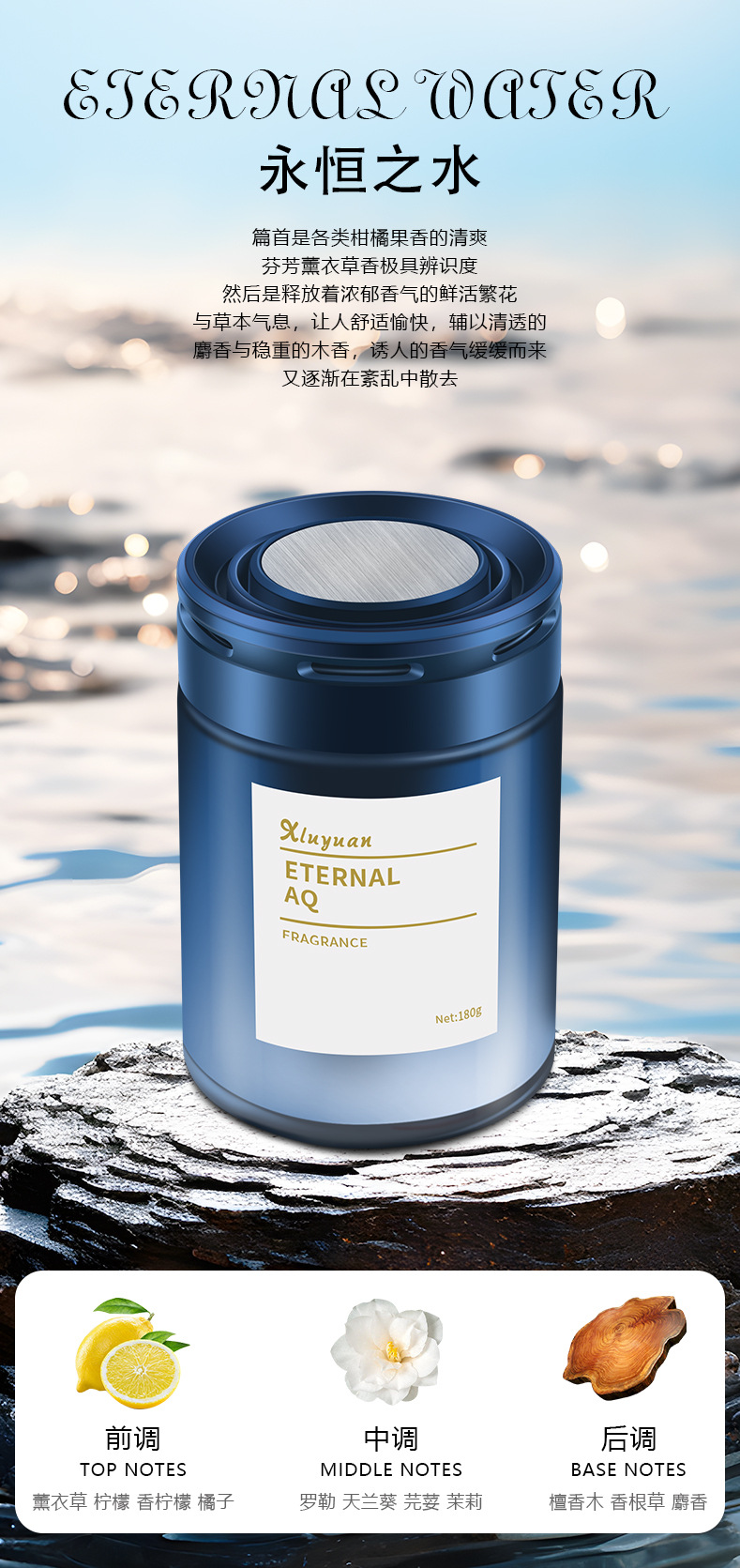 Car Aromatherapy 2026 New Model Long-Lasting Fragrance Purifies the Air and Removes Odors Car Fragrance Solid Balm Rj