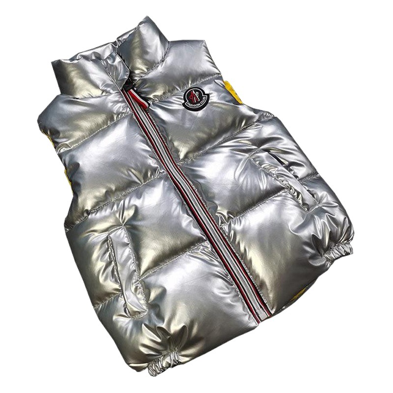 Nuevo invierno de los niños abajo chaleco niños y niñas engrosada cálido soporte collar chaleco exterior