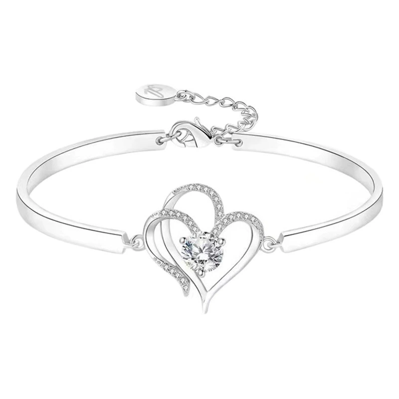 Трансграничный Amazon Новый продукт Ожерелье в форме сердца Набор подвесок Циркон Ожерелье с каплями воды Женщины Простой подарок Благословение Предмет