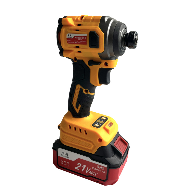 Shenxin Brushless High-torque Impact Wrench,Multi-functional Forward And Reverse Electric Screwdriver For Auto Repair And Woodworking