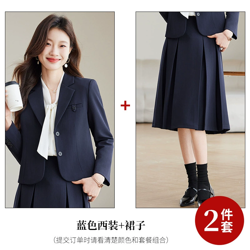 Женский деловой костюм Busaron с длинными рукавами, новинка 2025 года, официальный костюм для собеседований, продажа рабочей одежды 6801