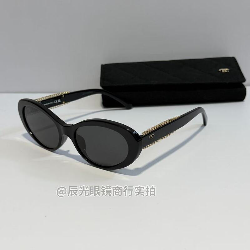 Popular high-quality Chanel-style sunglasses, model CH5515, cat-eye design, UV400 protection Popular high-quality Chanel-style sunglasses, model CH5515, cat-eye design, UV400 protection