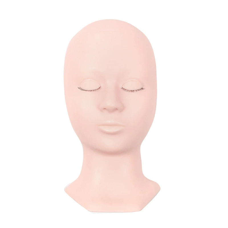 Eyelash Practice Mannequin Head, Removable Replaceable Eyelids, Realistic Reusable