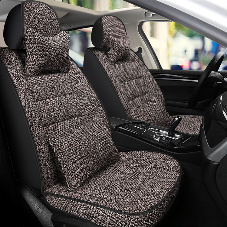 L5U [Four Seasons General Motors] Car Cushion Full Encircled Seat Cover Hemp Breathable Fabric Five Linen Special Seat