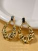 Advanced metal design retro earrings, high-quality style, light luxury style, bright catchy style, trend of season