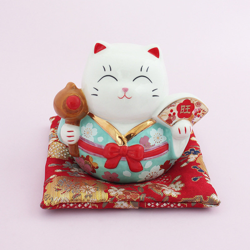 Estilo japonés afortunado gato decoración lindo meow regalo de apertura inicio entrada Sala escritorio Decoración