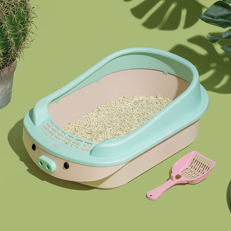 La caja de arena para gatos evita salpicaduras externas, gatitos rectangulares, juegos completos, gatitos abiertos, artículos especiales para mascotas