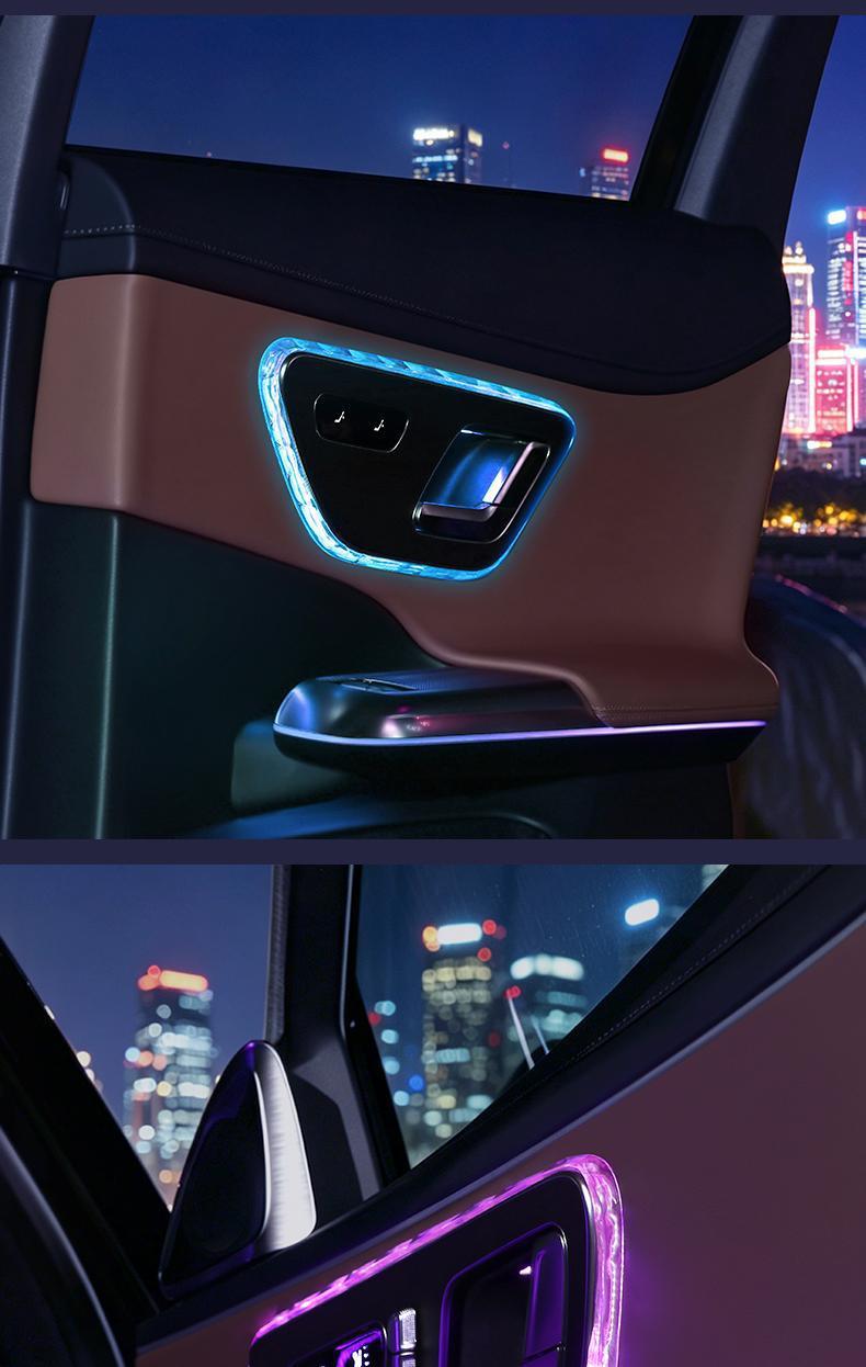 Mercedes-Benz door ambient light crystal frame E-class crystal reading light frame C260L/GLC/S-class EQS EQE AMG