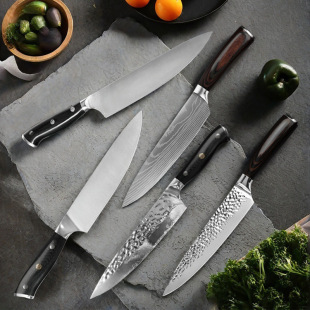German Western-Style Chef's Knife Japanese Multi-Purpose Knife Kitchen Slicing Knife Household Stainless Steel Kitchen Knife Cooking Chef's Knife