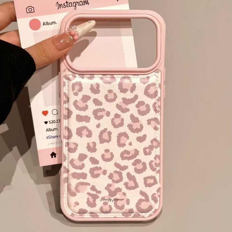 Suitable for Apple 17Promax Mobile Phone Case 16Pro Girls' High-Looking 15 New Year 11 Leopard Print Cute Mobile Phone Case Suitable for Apple 17Promax Mobile Phone Case 16Pro Girls' High-Looking 15 New Year 11 Leopard Print Cute Mobile Phone Case