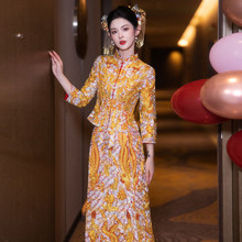 龙凤挂2026新款秀禾服新娘结婚褂皇中式婚纱重工修身敬酒服裙褂后