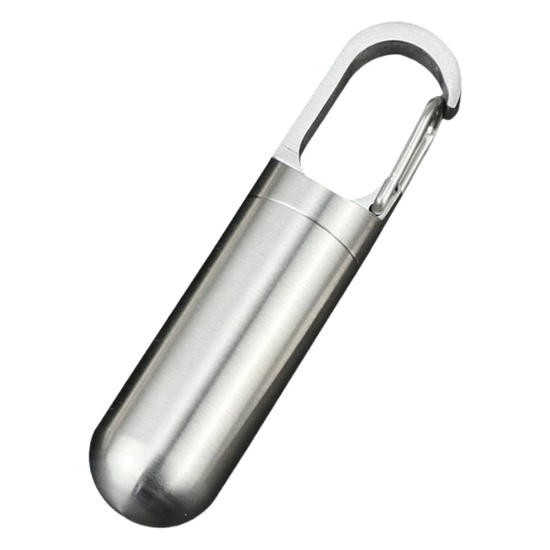Mini botella de medicina de acero inoxidable a prueba de humedad a prueba de agua almacén portátil tamaño pequeño caja de medicina caja de pastillas piezas botella de almacenamiento a prueba de polvo