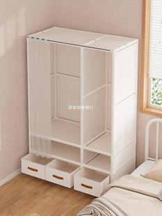 Simple Cloth Wardrobe Home Bedroom Rental Room Dormitory Dust-proof Hanging Clothes Storage Wardrobe Strong and Durable New Style