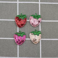 2.5cm блестки маленькая клубника ювелирные аксессуары diy аксессуары для волос головные уборы заколки для волос Материал аксессуаров для одежды