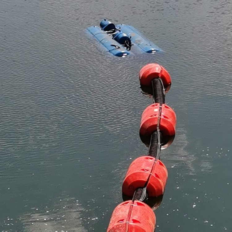 PE外壳抽泥托管浮筒 输水排水管道浮筒 DN500橡胶管疏浚浮筒