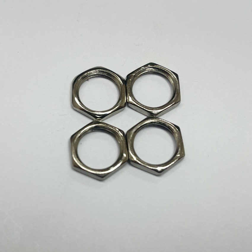 厂家产销电子连接器用螺母GBT808六角细牙薄螺母M10-P1.0*12*2.4